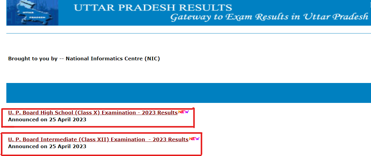 up board result